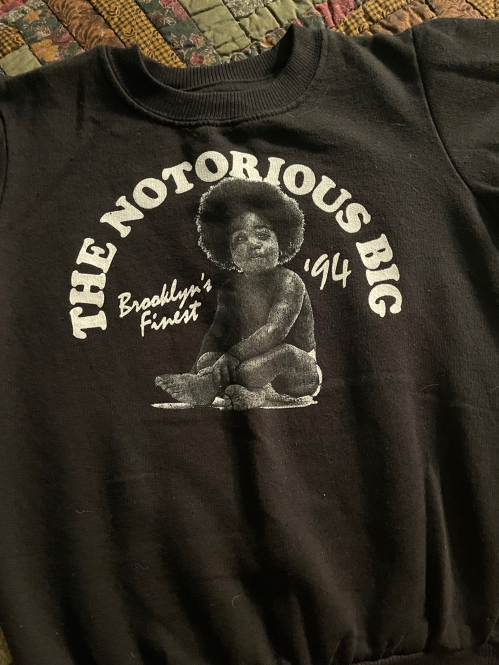 The Notorious B.I.G. '94 Black Graphic Sweatshirt